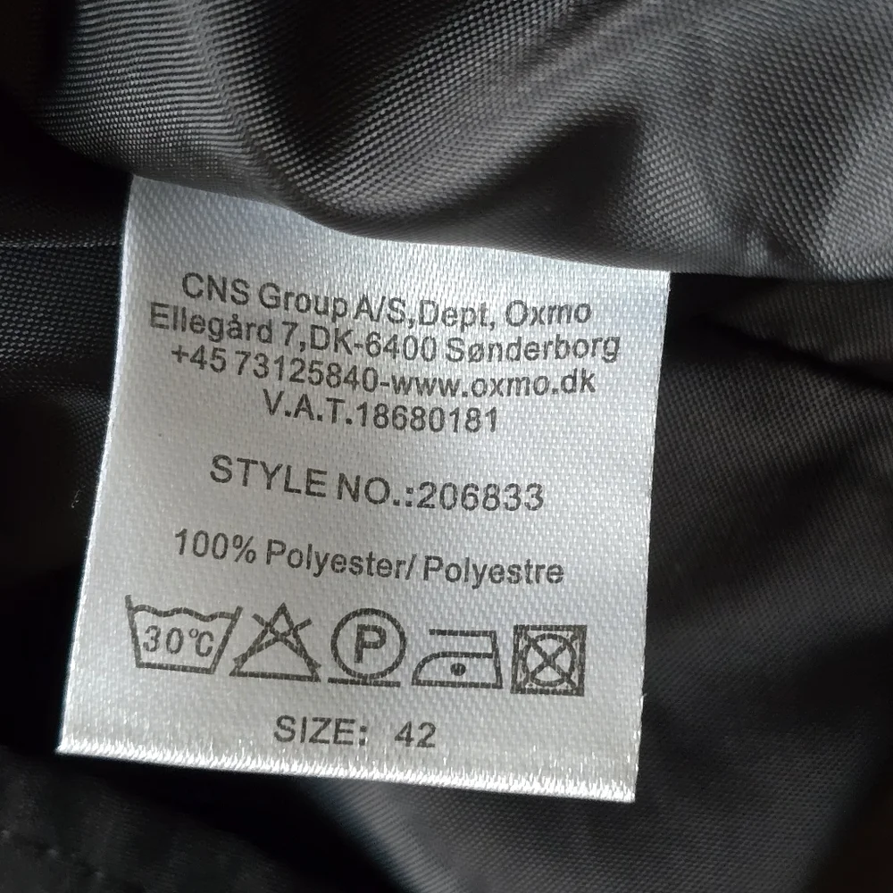 Oxmo Black Skirt Size 42 (10) - Picture 9 of 9